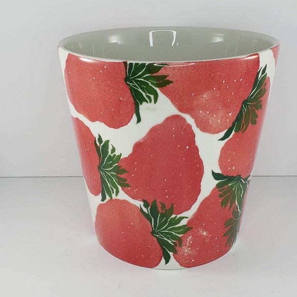 Farval Portugal Strawberry Planter Ceramic Hand Painted - Picture 4 of 6